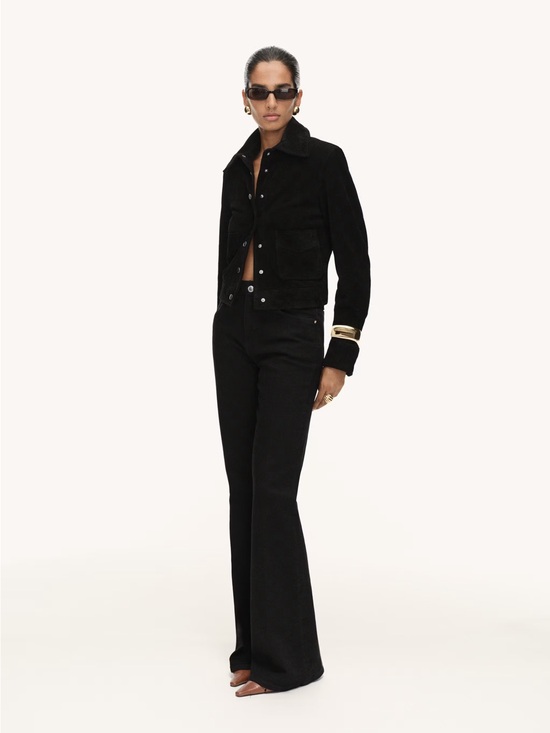 Mango Jackets & Blazers - NWT (size small) Mango SUEDE LEATHER JACKET WITH BUTTONS